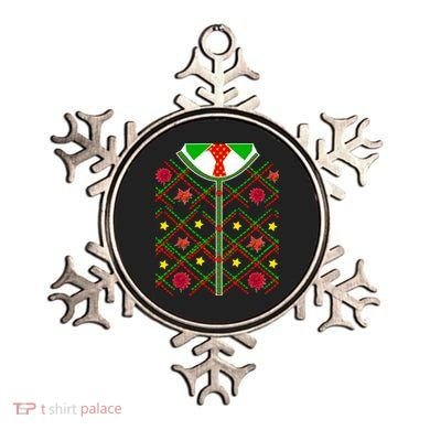 Ugly Christmas Cardigan Tie Sweater Ornament
