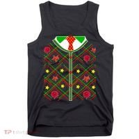 Ugly Christmas Cardigan Tie Sweater Tank Top thumb 0