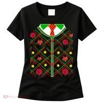 Ugly Christmas Cardigan Tie Sweater Women's T-Shirt thumb 0