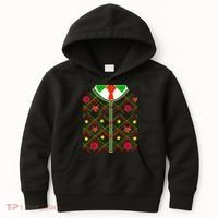 Ugly Christmas Cardigan Tie Sweater Kids Hoodie thumb 0