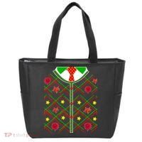 Ugly Christmas Cardigan Tie Sweater Tote Bag thumb 0