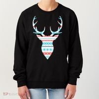 Ugly Christmas Pattern Deer Women's Sweatshirt thumb 0