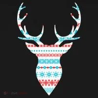 Ugly Christmas Pattern Deer Doggie Tank thumb 4