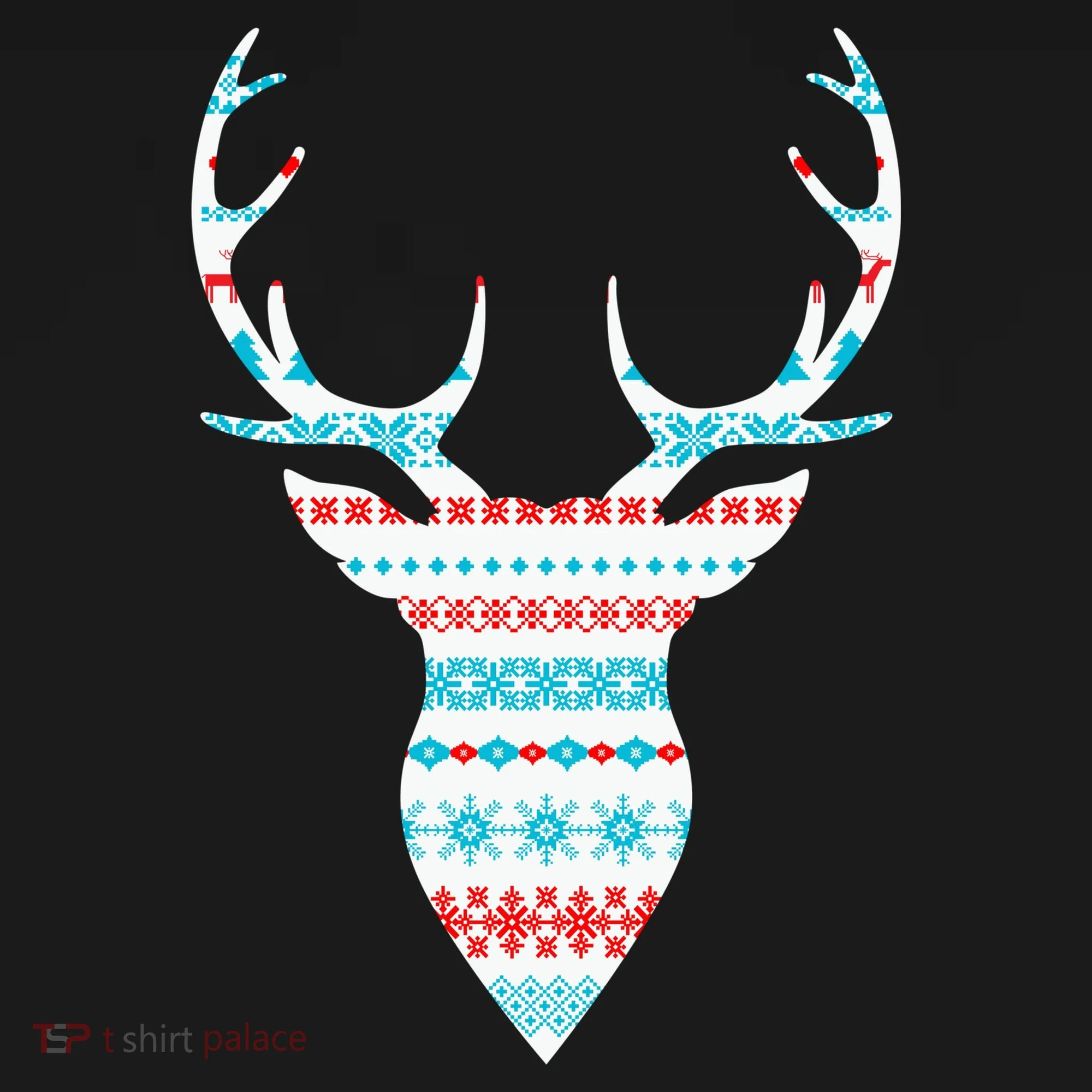 Ugly Christmas Pattern Deer Doggie Tank
