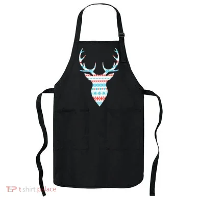 Ugly Christmas Pattern Deer Apron