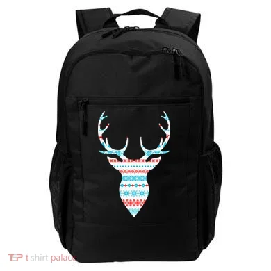 Ugly Christmas Pattern Deer Backpack