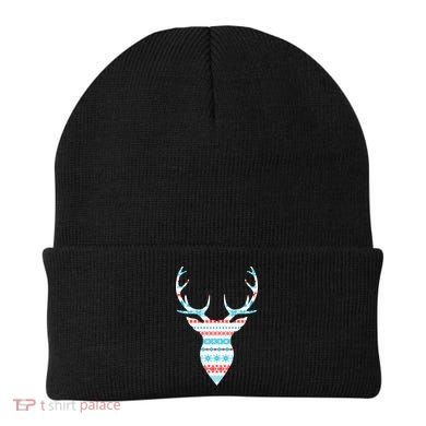 Ugly Christmas Pattern Deer Beanie