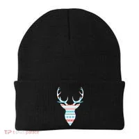 Ugly Christmas Pattern Deer Beanie thumb 0