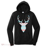 Ugly Christmas Pattern Deer Women's Hoodie thumb 0