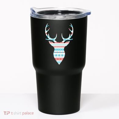 Ugly Christmas Pattern Deer Tumbler