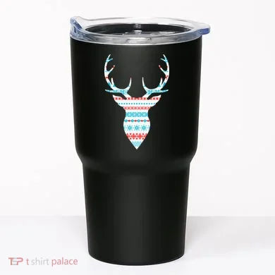 Ugly Christmas Pattern Deer Tumbler