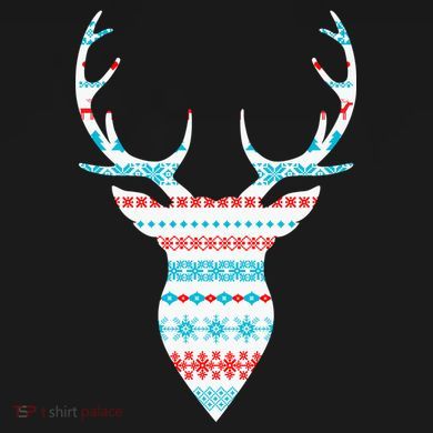 Ugly Christmas Pattern Deer Toddler Sweatshirt