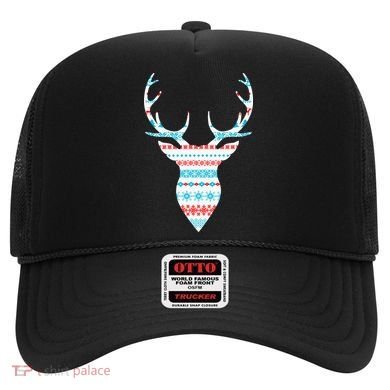 Ugly Christmas Pattern Deer Hat