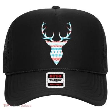 Ugly Christmas Pattern Deer Hat