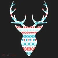 Ugly Christmas Pattern Deer Hat thumb 2