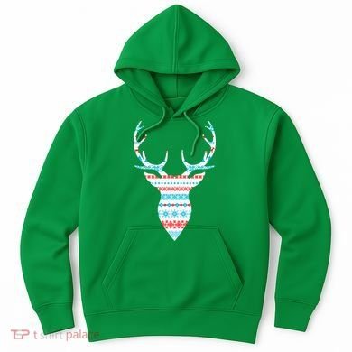 Ugly Christmas Pattern Deer Hoodie