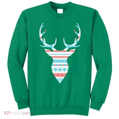 Ugly Christmas Pattern Deer Sweatshirt