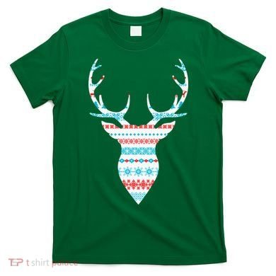 Ugly Christmas Pattern Deer T-Shirt