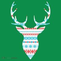 Ugly Christmas Pattern Deer Coaster thumb 2