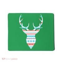 Ugly Christmas Pattern Deer Mousepad thumb 0