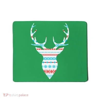 Ugly Christmas Pattern Deer Mousepad