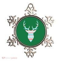 Ugly Christmas Pattern Deer Ornament thumb 0