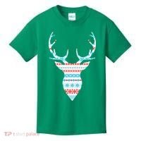 Ugly Christmas Pattern Deer Kids T-Shirt thumb 0