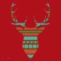 Ugly Christmas Pattern Deer Christmas Stocking thumb 1