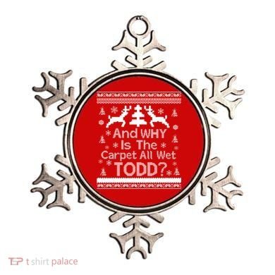 Ugly Christmas Sweater: And Why Is The Carpet Wet Todd Ornament