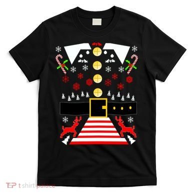 Ugly Christmas Sweater Elf Costume T-Shirt