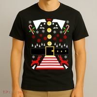 Ugly Christmas Sweater Elf Costume T-Shirt thumb 3