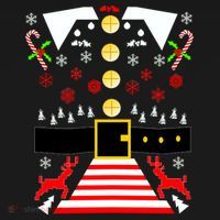 Ugly Christmas Sweater Elf Costume Women's Hoodie thumb 2