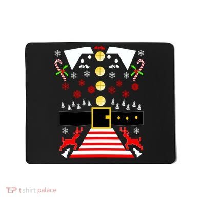 Ugly Christmas Sweater Elf Costume Mousepad