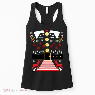 Ugly Christmas Sweater Elf Costume Women's Tank Top