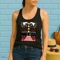 Ugly Christmas Sweater Elf Costume Women's Tank Top thumb 2