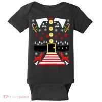 Ugly Christmas Sweater Elf Costume Baby Bodysuit thumb 0