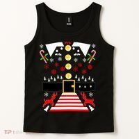 Ugly Christmas Sweater Elf Costume Tank Top thumb 2