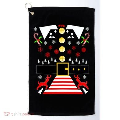 Ugly Christmas Sweater Elf Costume Golf Towel