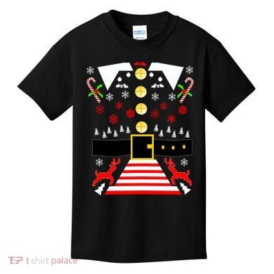 Ugly Christmas Sweater Elf Costume Kids T-Shirt