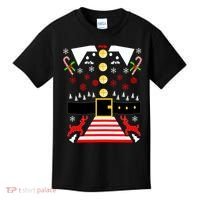 Ugly Christmas Sweater Elf Costume Kids T-Shirt thumb 0