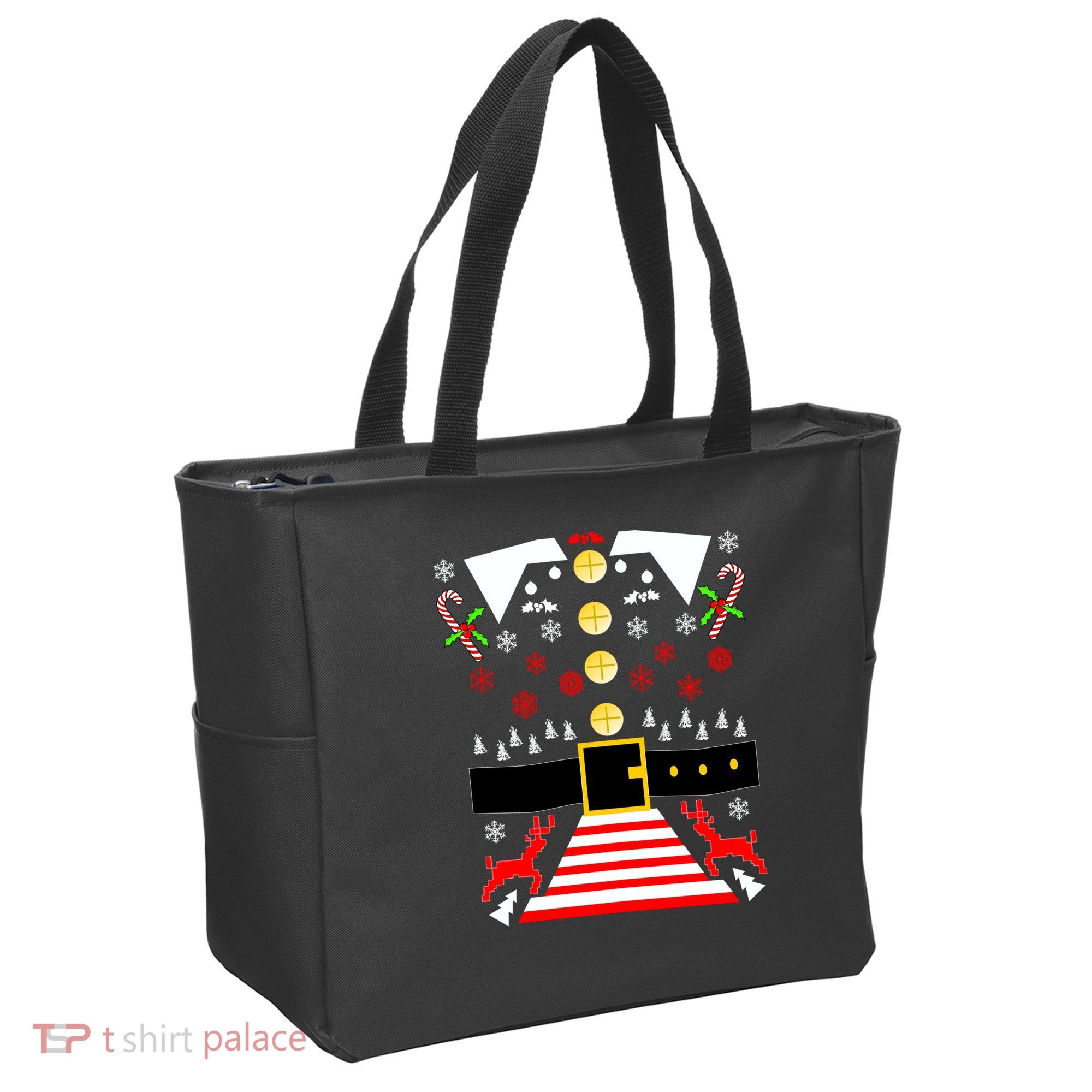 Ugly Christmas Sweater Elf Costume Tote Bag