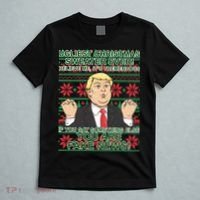 Ugly Christmas Sweater Fake News Trump T-Shirt thumb 5