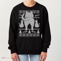 Ugly Christmas Sweater Festive Cat Butt Women's Sweatshirt thumb 0