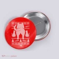 Ugly Christmas Sweater Festive Cat Butt Button thumb 0
