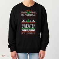 Ugly Christmas Sweater Happy Winter Holidays Women's Sweatshirt thumb 0