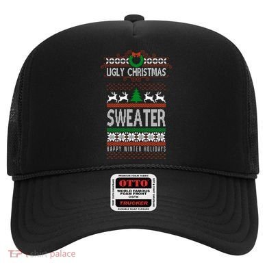 Ugly Christmas Sweater Happy Winter Holidays Hat