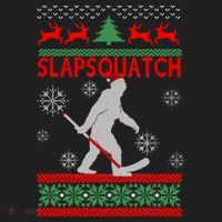 Ugly Christmas Sweater Hockey Sasquatch Women's Sweatshirt thumb 2