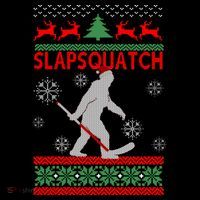 Ugly Christmas Sweater Hockey Sasquatch Hoodie thumb 7