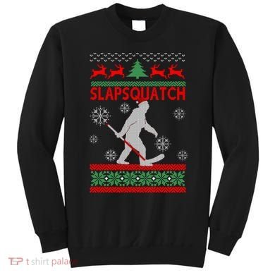Ugly Christmas Sweater Hockey Sasquatch Sweatshirt