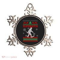 Ugly Christmas Sweater Hockey Sasquatch Ornament thumb 0